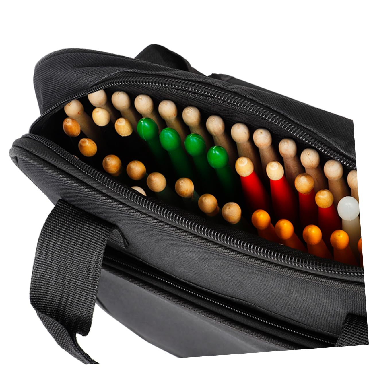 BESPORTBLE Durable Drumstick Bag with Shoulder Strap Portable Storage Pouch for Drumsticks Mallets Brushes Accessories Reliable Carrying for Percussionists