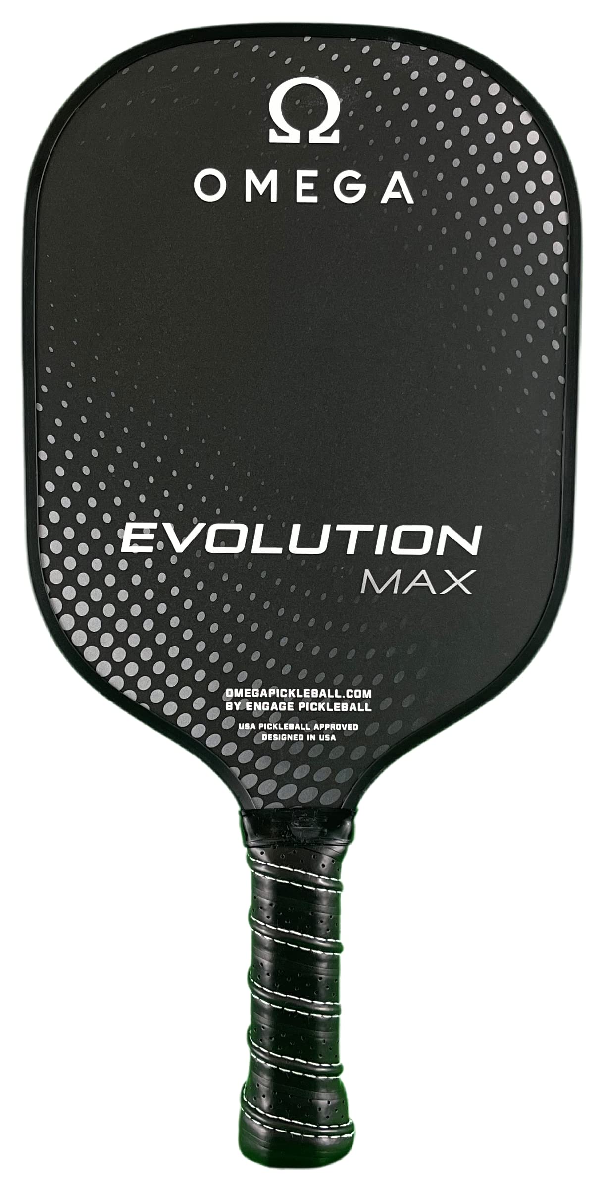 Engage PickleballOmega Evolution Max Pickleball Paddle - Pickleball Paddles with Polymer Core - USAPA Approved Pickleball Paddles Pickleball Rackets for Adults - (Black and Grey)