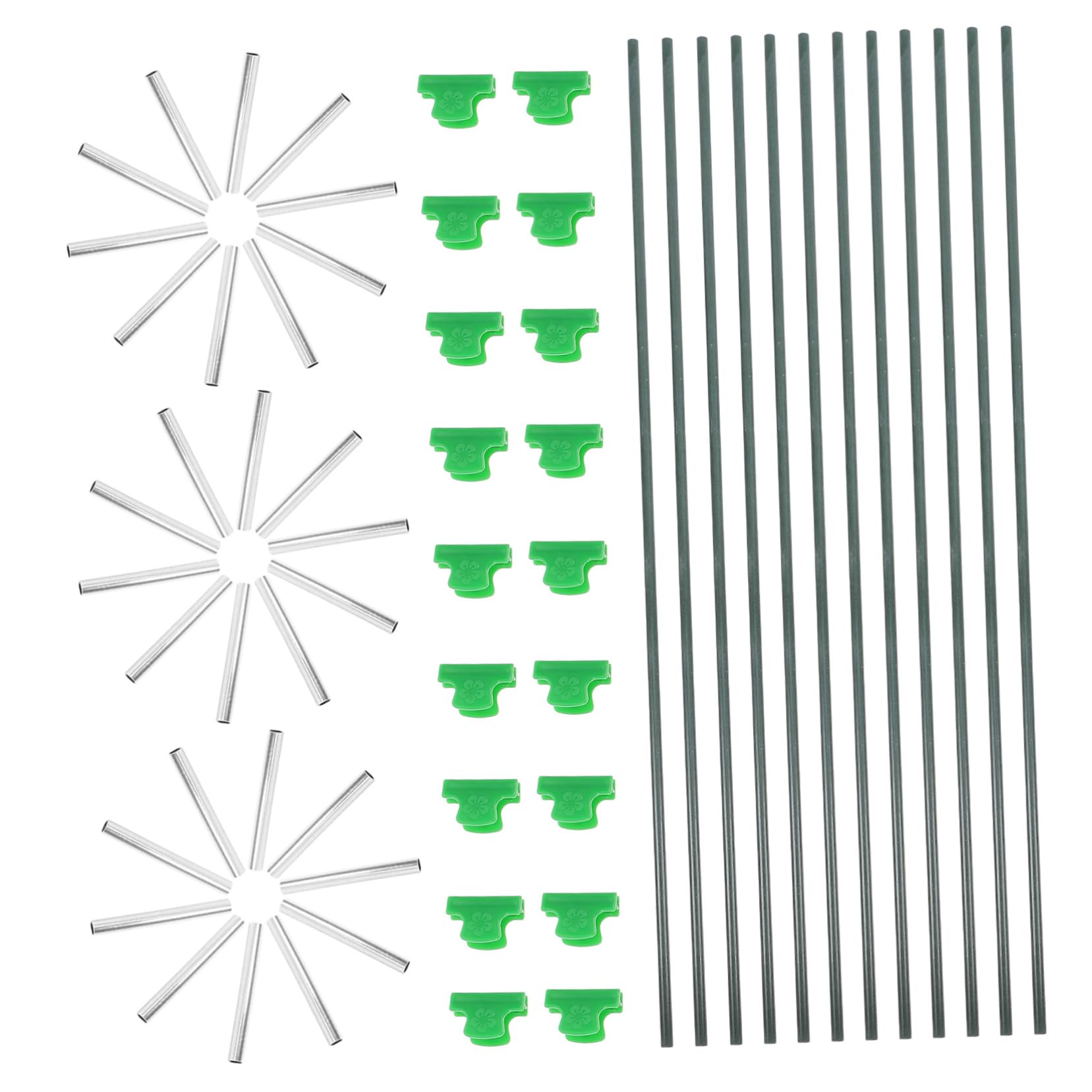 Kit de Red de Jardín Aros de Fibra de Vidrio y Hierro | Verde, Permite el Paso Luz, Instalación Sencilla, Diseño Adaptable, Protección para Flores y Cultivos