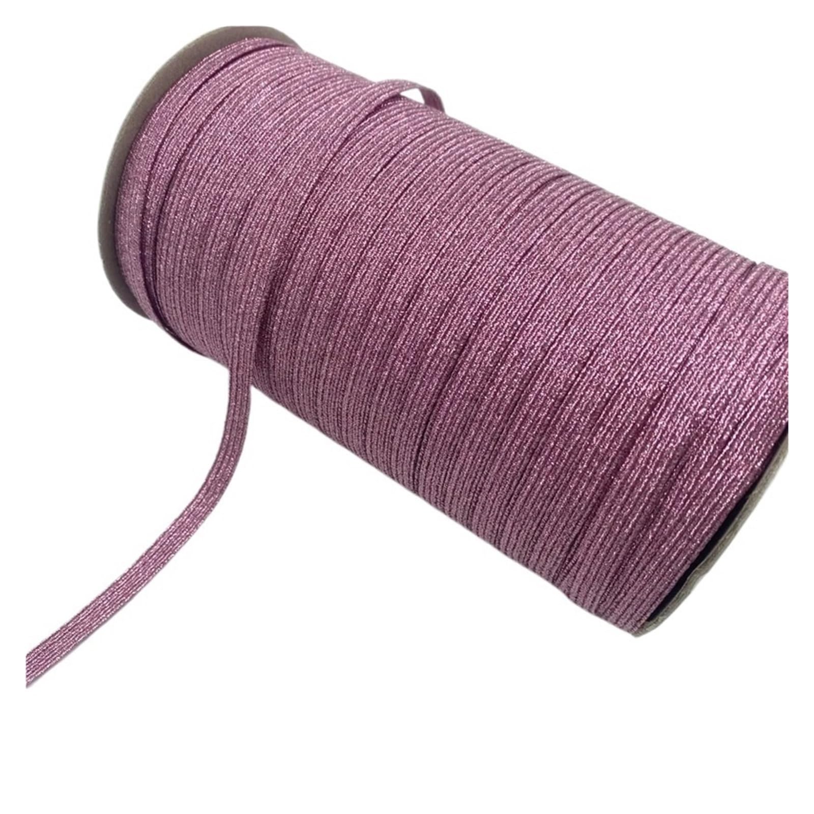 Generisch 5 yards 6mm Glitter Elastisches Band Nähen Elastisches Band Fiat Gummiband for Taille Band Stretch Seil Elastisches Band(21,1 Roll 135yards)