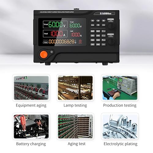 Miniatura 14 de Fuente de alimentación CC 30V 150A, 4500W de alta potencia, programable variable ajustable, conmutación regulada, fuente de alimentación de banco