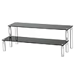 ihomecooker 2 Tier Black Acrylic Display Riser Cupcake Stand Display Shelf for Decoration, Makeup