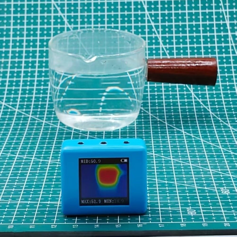Cámara infrarroja de imagen térmica IR_B13 | Sensor de píxeles de 32x24 con pantalla TFT de 1.3 pulgadas | Rango de temperatura de -40 a 300 °C | Termómetro de bolsillo alimentado por USB-C para