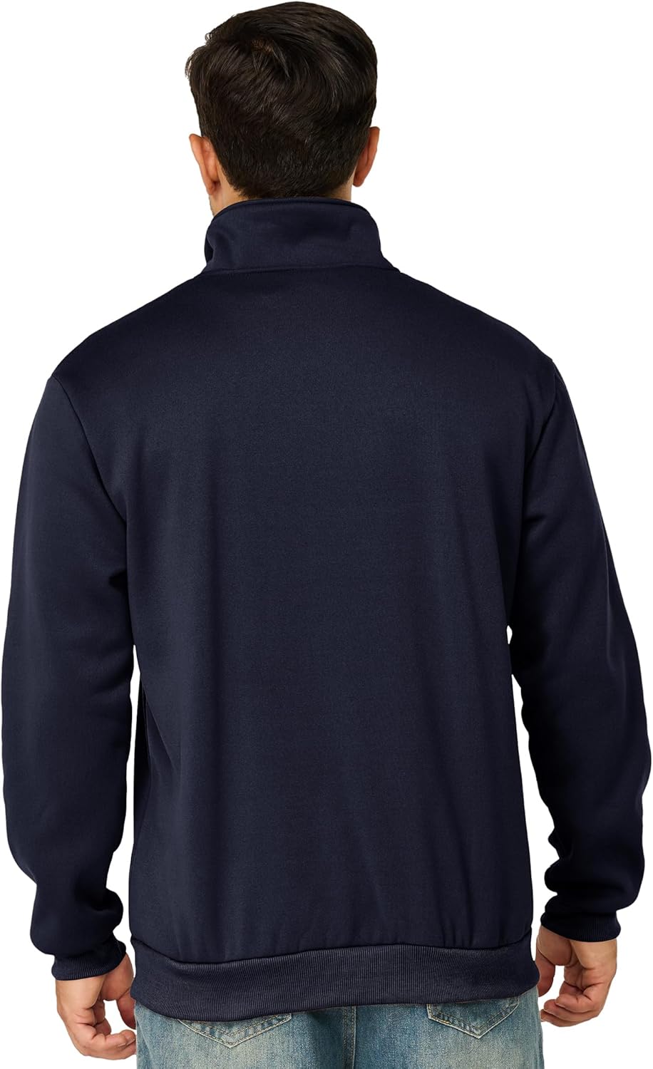 Mens Quarter Zip Pullover Lightweight Mock Neck Sweatshirt Casual Long Sleeve Sweaters - Image 4