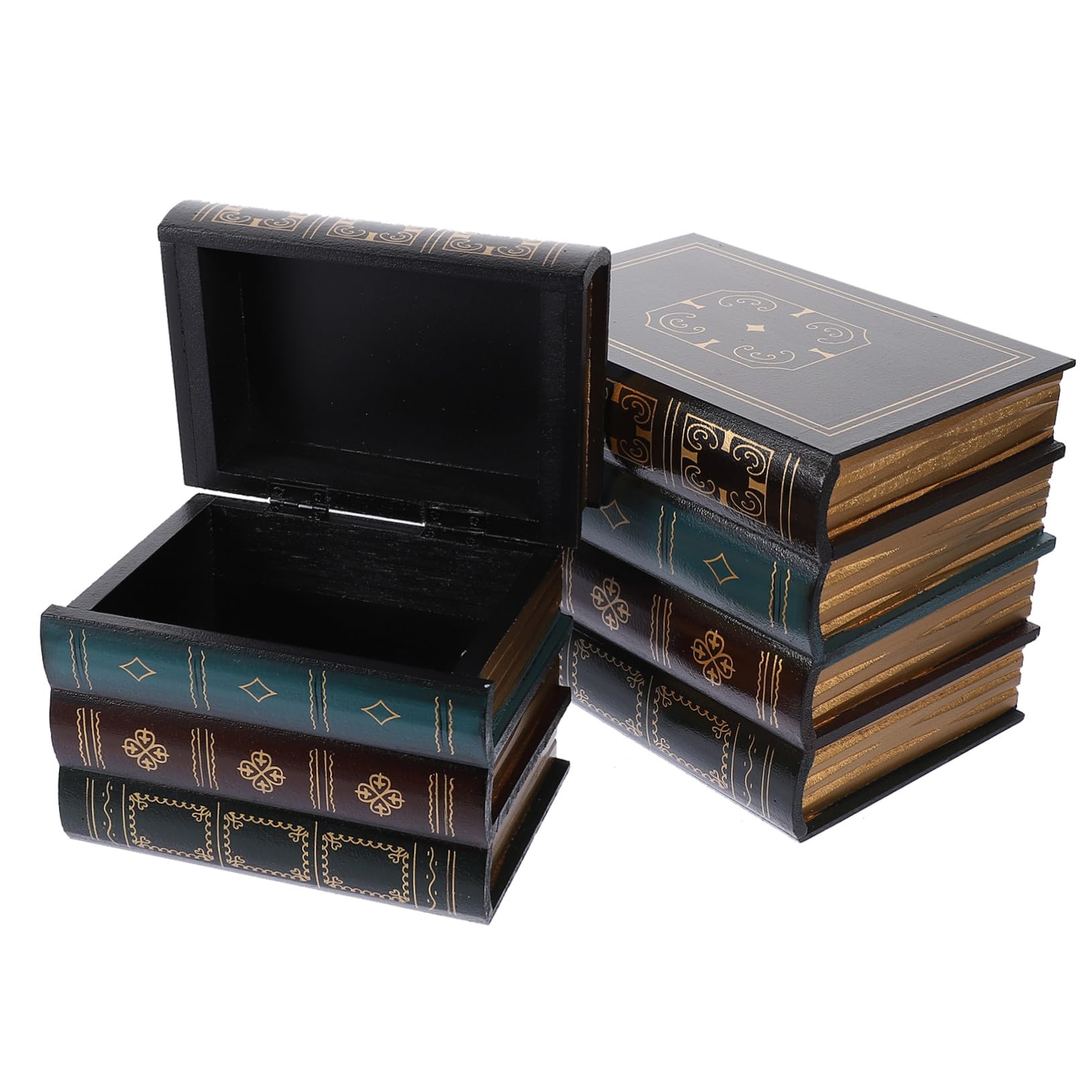 Livres décoratifs simulés Lurrose, ornement vintage de décoration intérieure