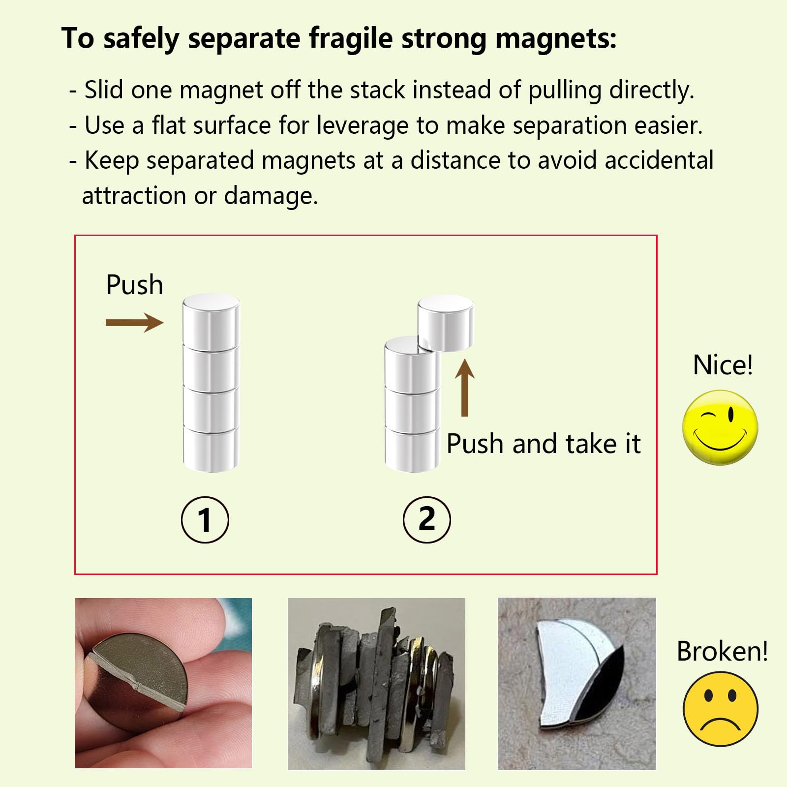 N52-1/2" D x 3/8" H - 16 Pack, Powerful 1/2 Inch Cylinder Rare Earth Magnets, Super Strong Neodymium Disc Magnets for Fridge, DIY, Building, Scientific, Craft, Office Mighty Circle Magnet — Amazon image 4