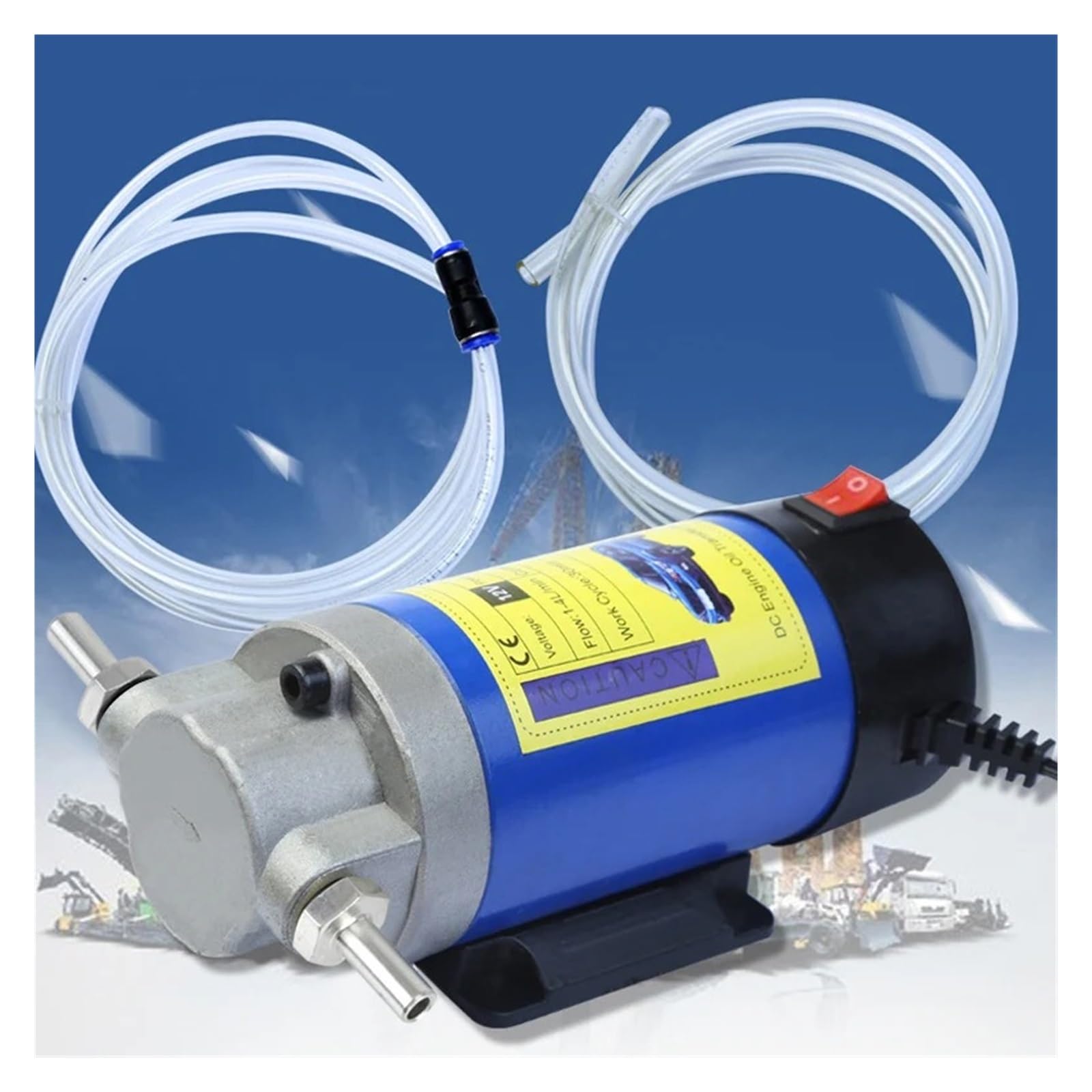 Para Coche Barco Motocicleta EAFC 12V-24V Bomba Extractora Aceite Diésel Bomba Cambio Transferencia Succión Eléctrica Con Tubos 100W 4L Bomba Combustible Eléctrica