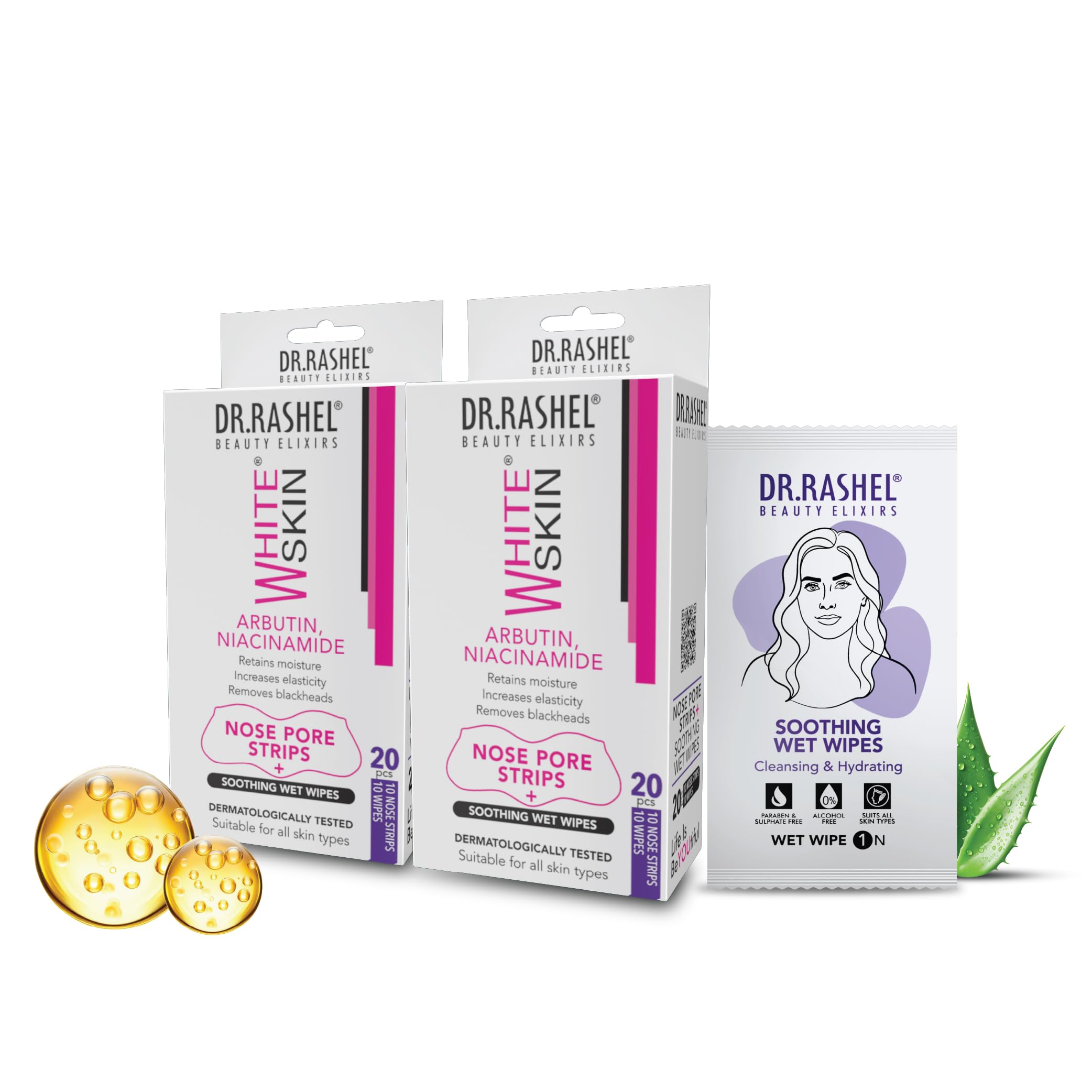 DR.Rashel Nose Pore Strips For Pore Cleansing | Deep Cleansing For Instant And Painless Blackheads Removal | Deep Purify