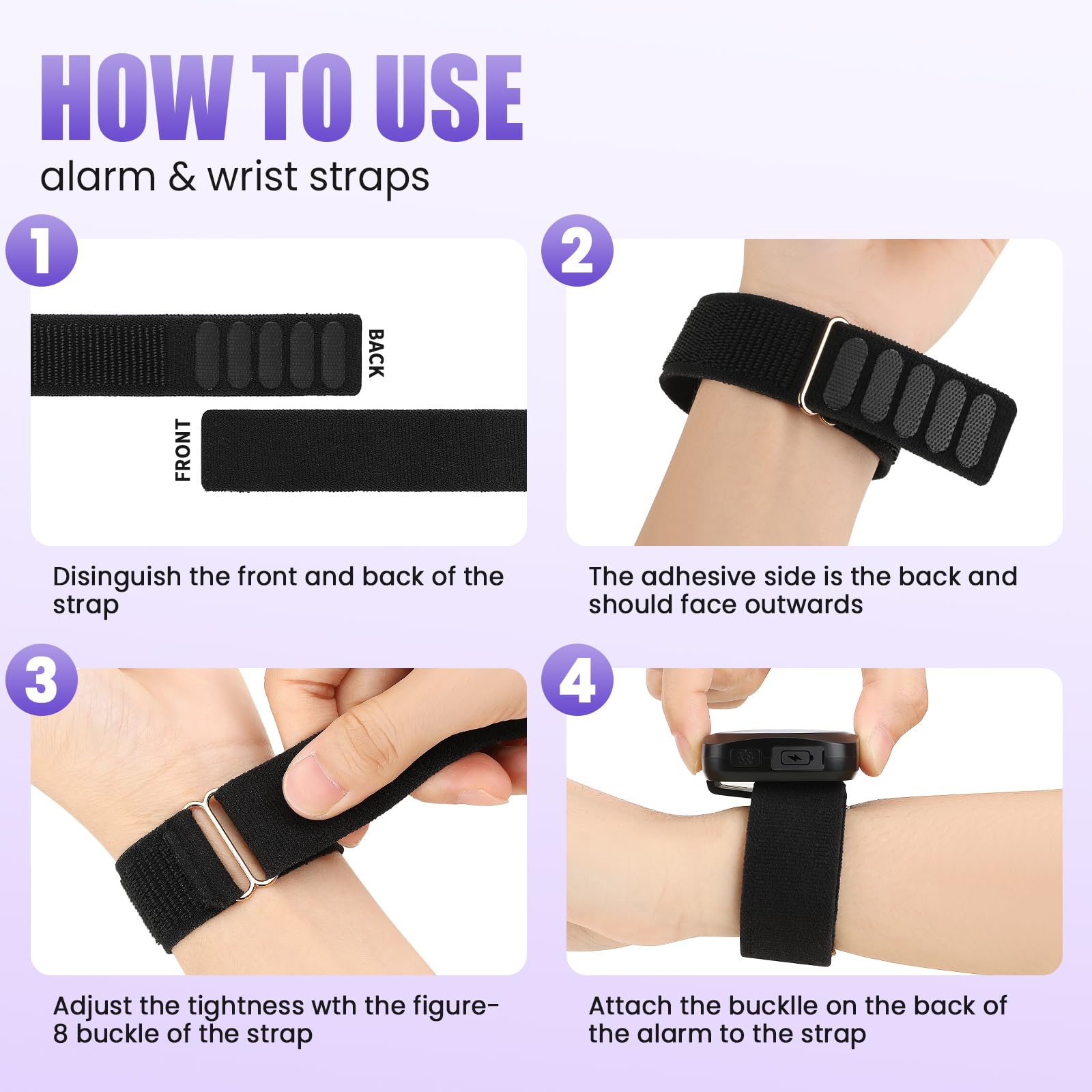 Elecpow 130dB Personal Safety Alarm For Women – Rechargeable With 3 LED Lights & Adjustable Straps For Running, Biking, Walking