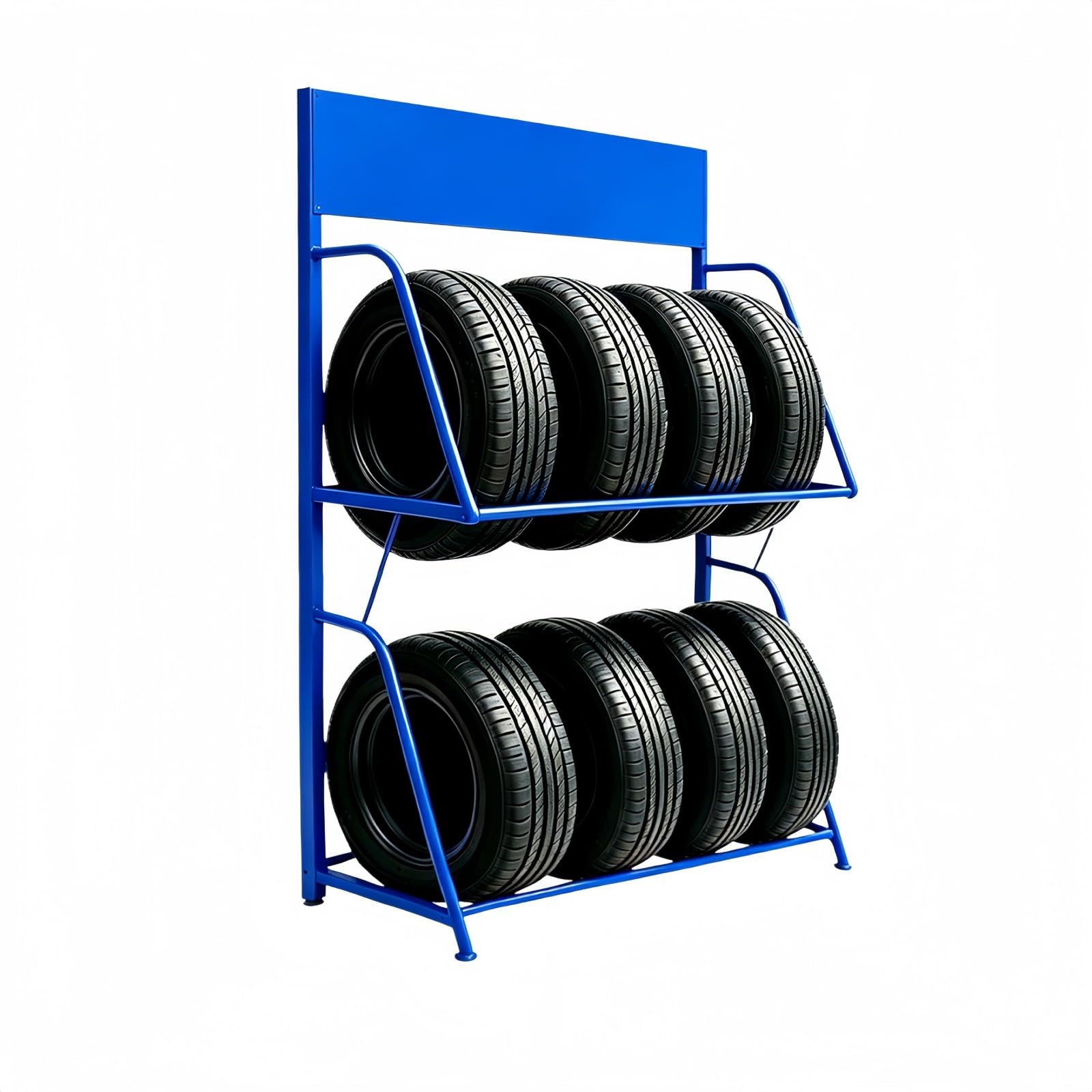 AKFNCJE Tire Store Storage Rack With Advertising Sign