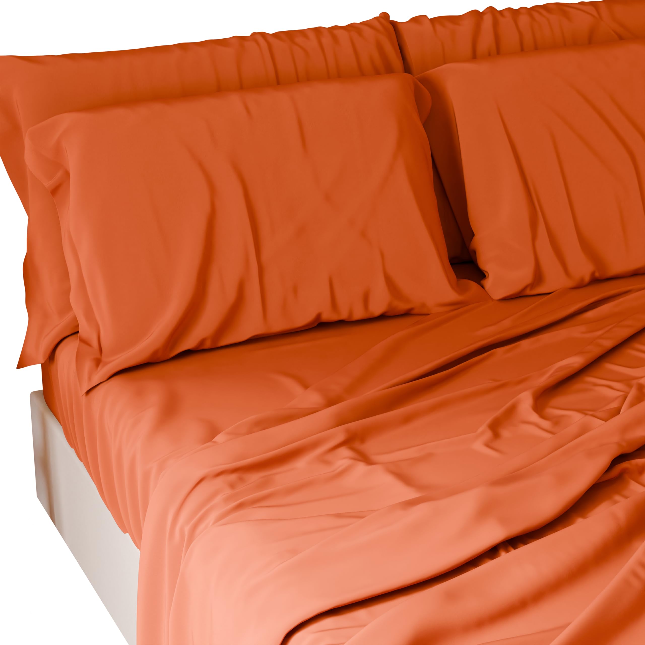 PETTI Artigiani Italiani, 4 Piece Double Bed Sheet Set, Soft and Breathable, Complete Bed Set including Top Sheet