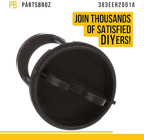Miniatura 5 de PartsBroz 383EER2001A Conjunto de filtro de bomba compatible con combo de lavadora y secadora LG Kenmore - Sustituye a AP4440367, 1267432,