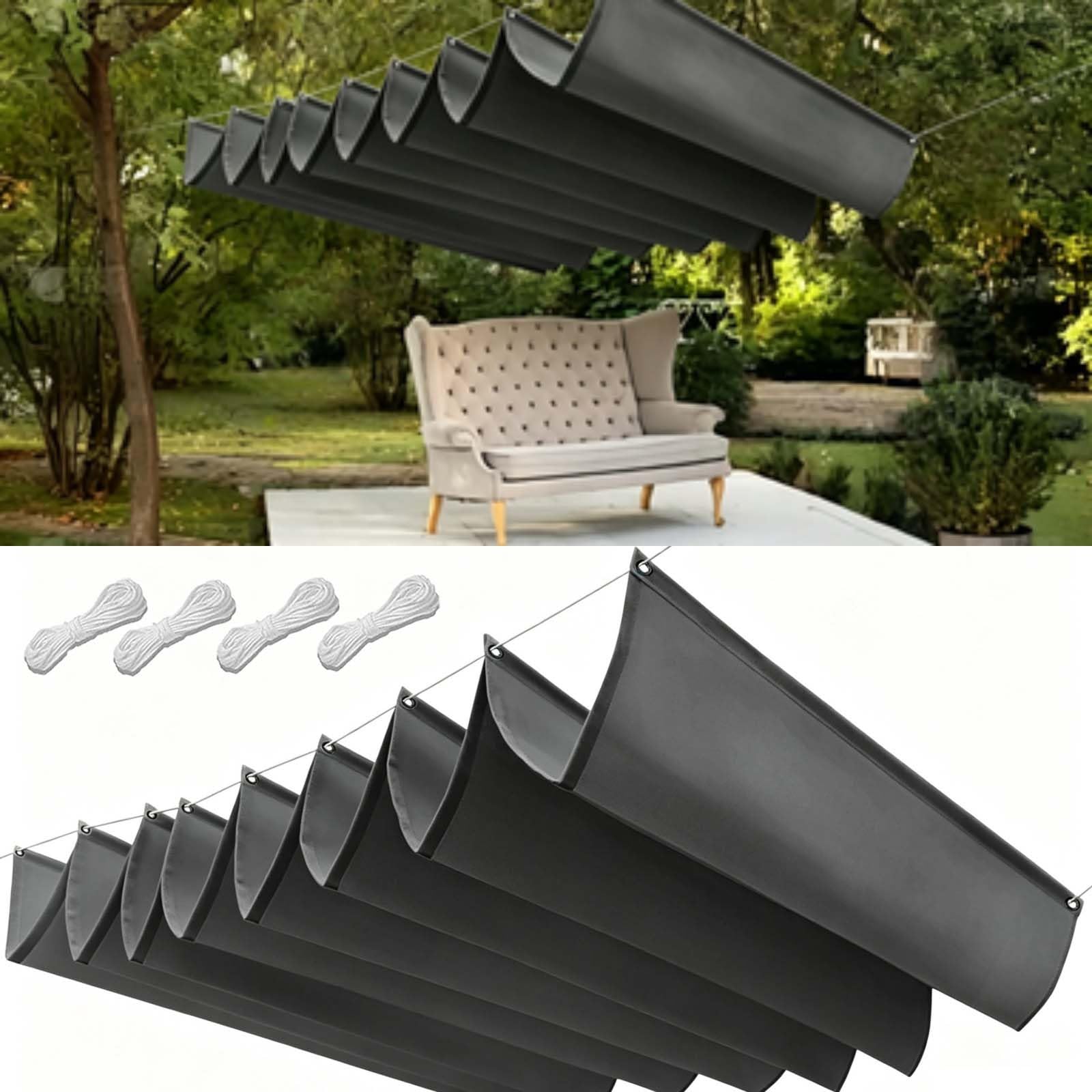 Toldo retráctil 150 x 200 protección solar UV impermeable para terraza y exterior