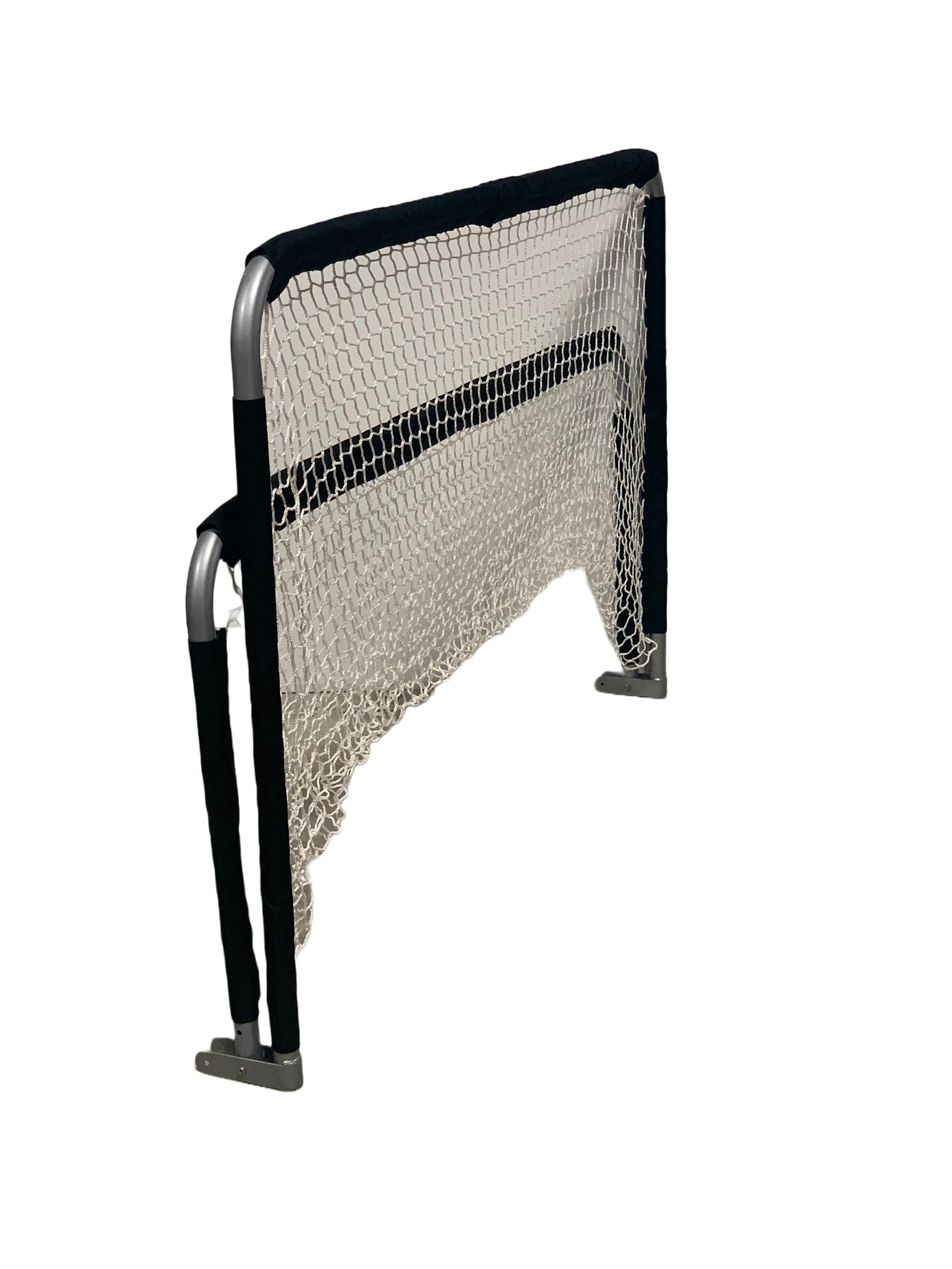 Practice Partner by Trigon Sports Folding Soccer Goal, Portable Soccer Goal Net with Push Button Assembly, Metal Soccer Goals for Backyard (4'Hx6'Wx3'D)
