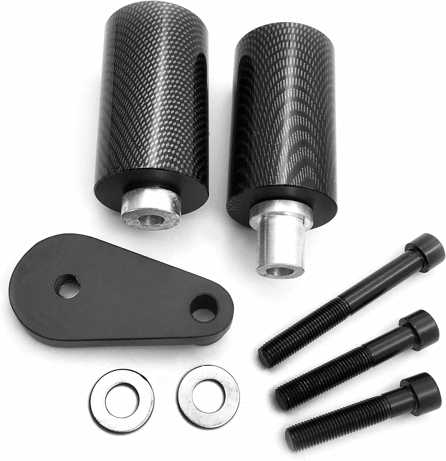 AfterMokit Replacement Frame Sliders with Acetal Pucks for Yamaha YZF-R6 2003-2005 for Yamaha YZF-R6S 2006-2009 Carbon