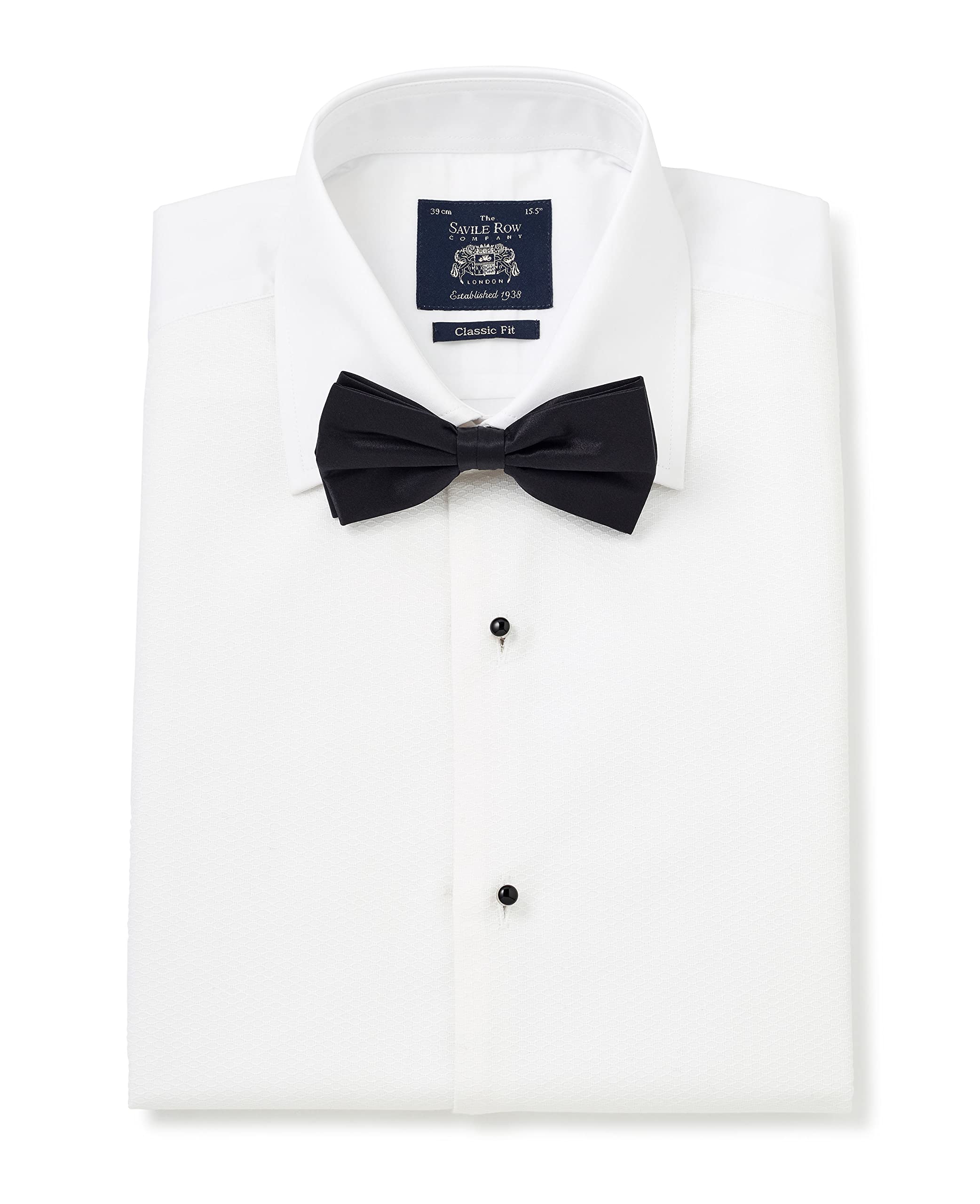 THE SAVILE ROW COMPANY LONDON Black Onyx Stone Formal Dress Shirt Studs