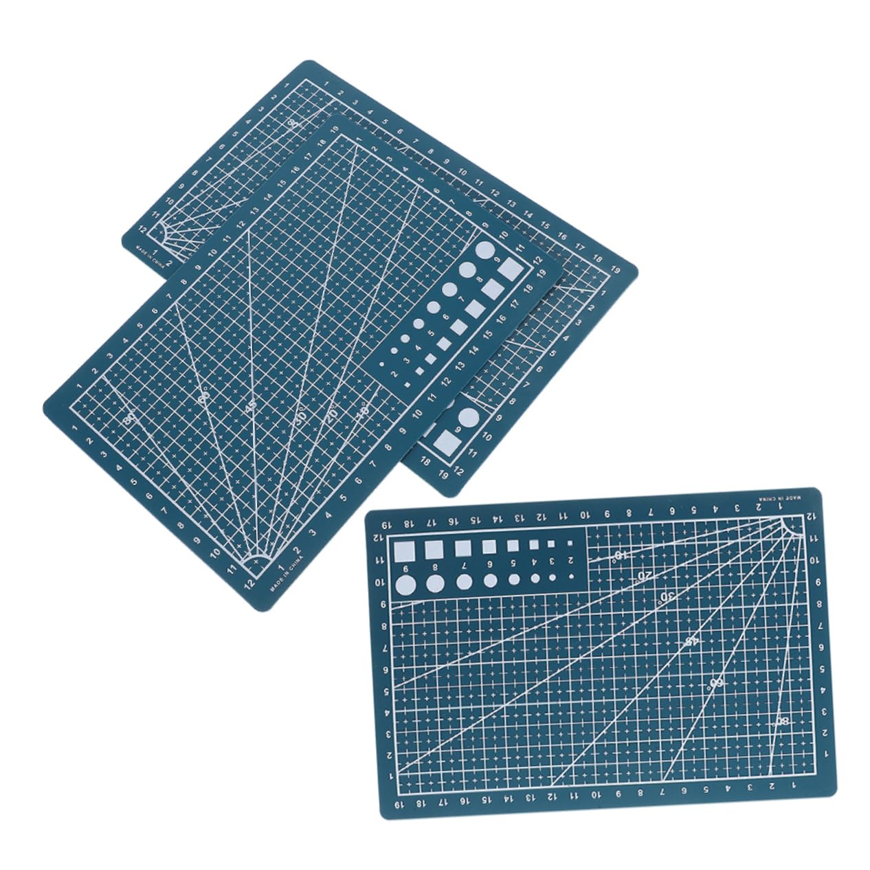 Sewroro A5 Double-sided Cutting Mat Set for Handmade Diy Projects Non-slip Craft Mats for Painting Cutting Boards Accurate Lines