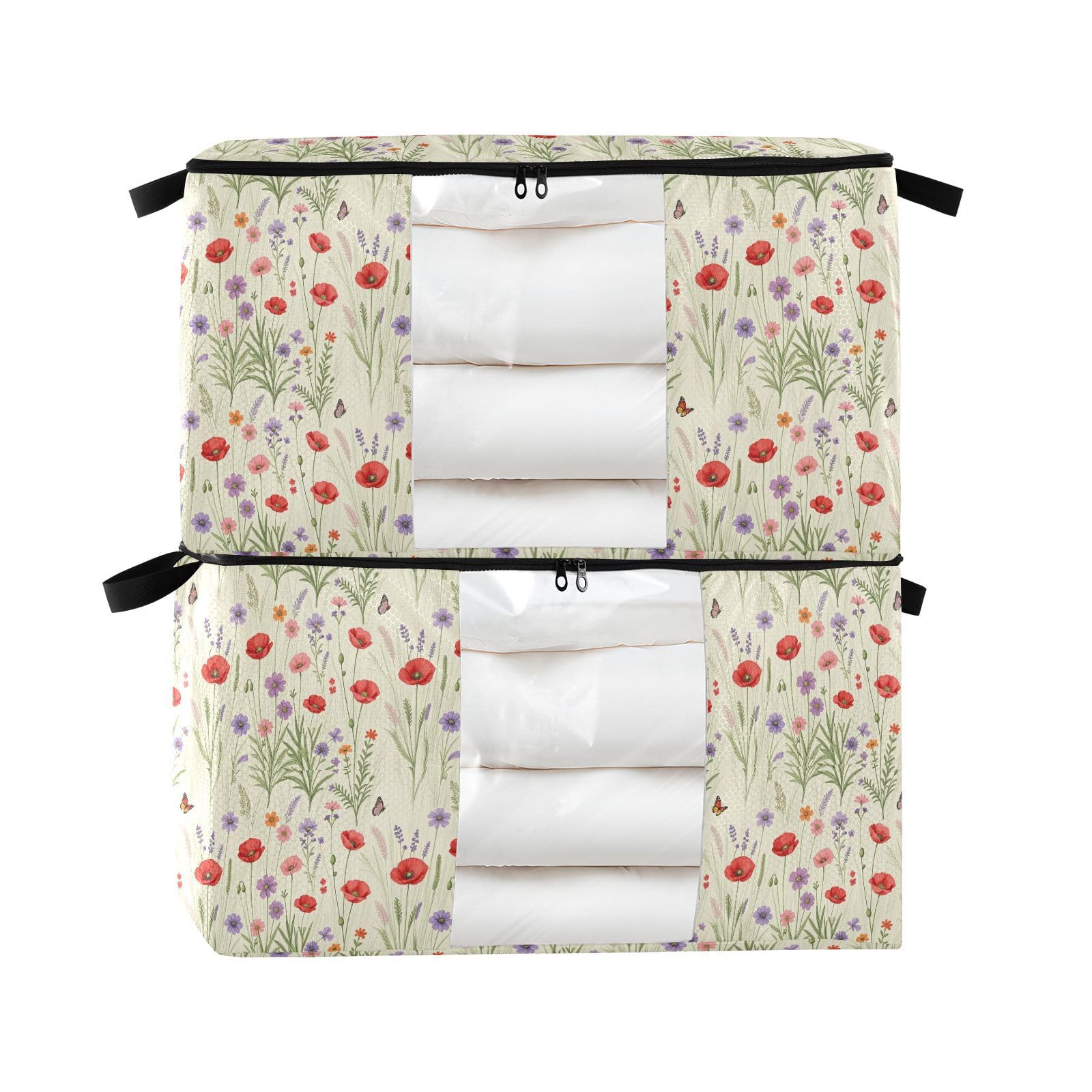 Bacs de rangement 95L pliables protégez vos vêtements de la poussière avec ce lot de 2