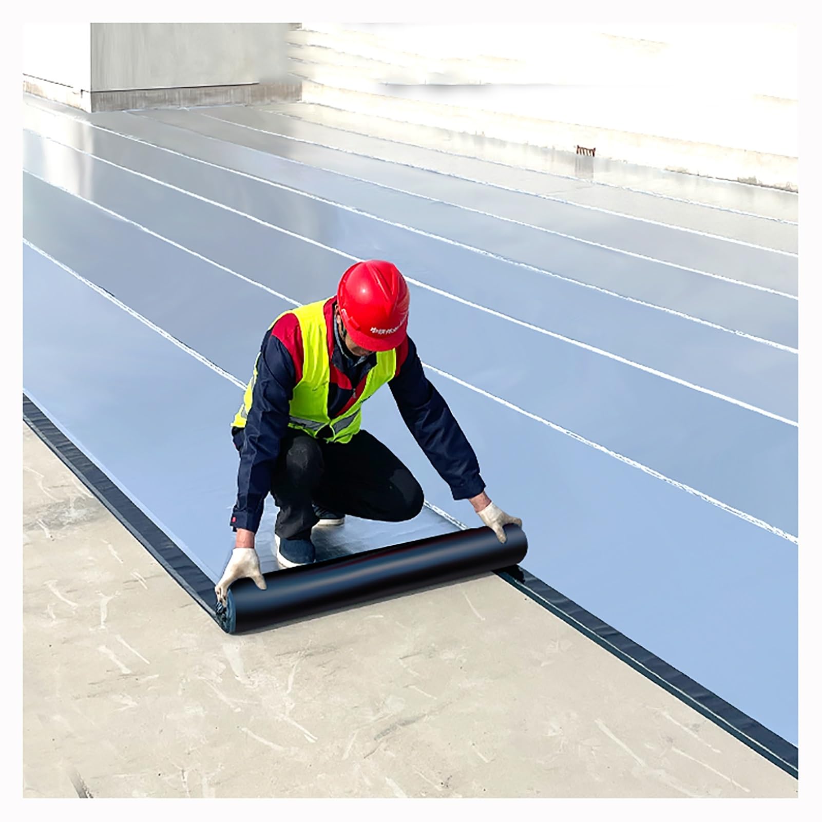 Cinta autoadhesiva for asfalto, cinta reparadora de juntas, impermeable y resistente a la intemperie, for reparar grietas en techos de asfalto.(W50cmXL500CM)