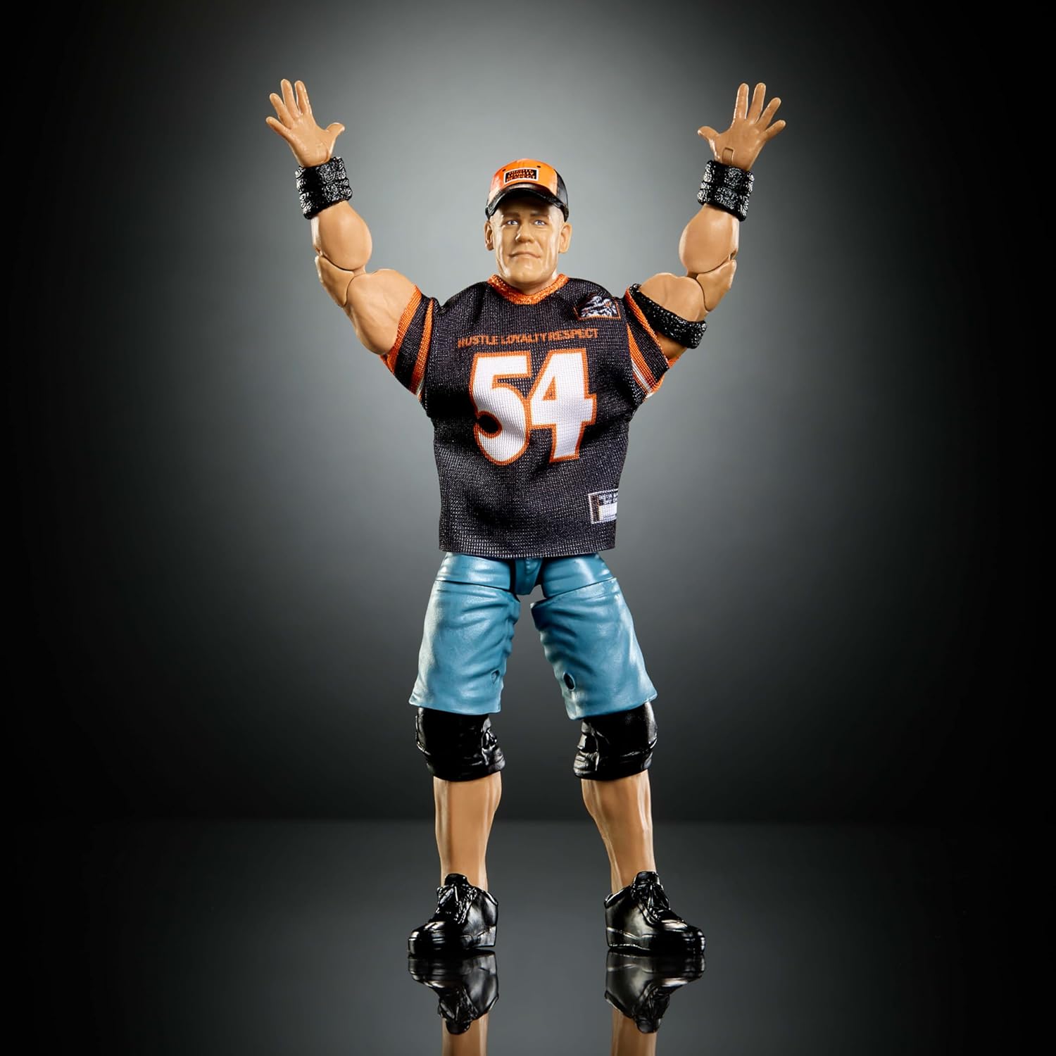Mattel WWE Elite Collection Action Figure & Accessories, Premium Live Event John Cena Set, Wrestlemania with Sam Roberts Build-A-Figure Parts