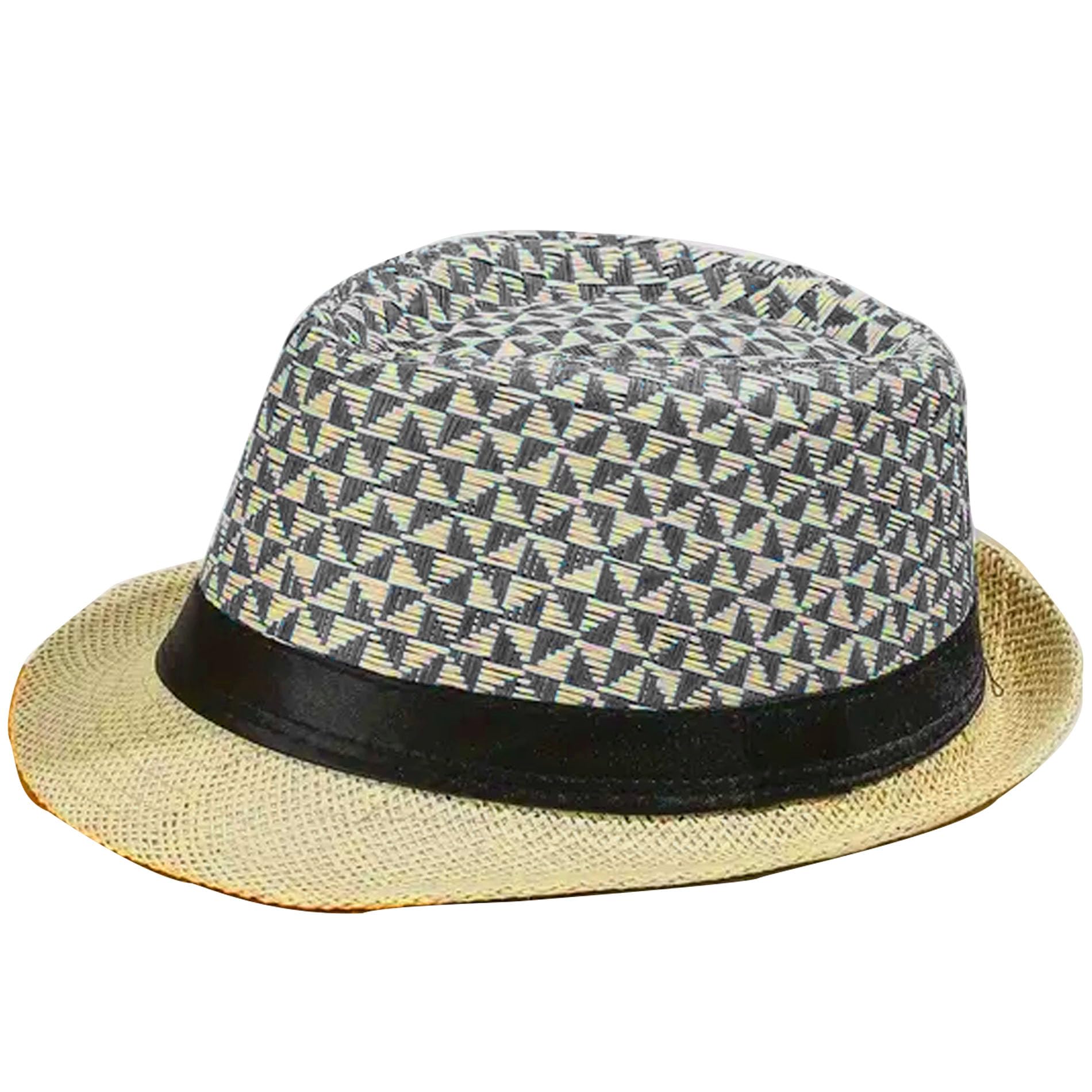 RR DESIGNUnisex Straw Fedora Hat for Summer, Federal, Sunglasses Compatible