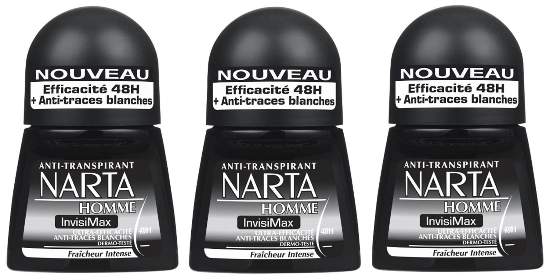 Nartainvisimax Effective 24H Deodorant Men – 50 ml – Pack of 4