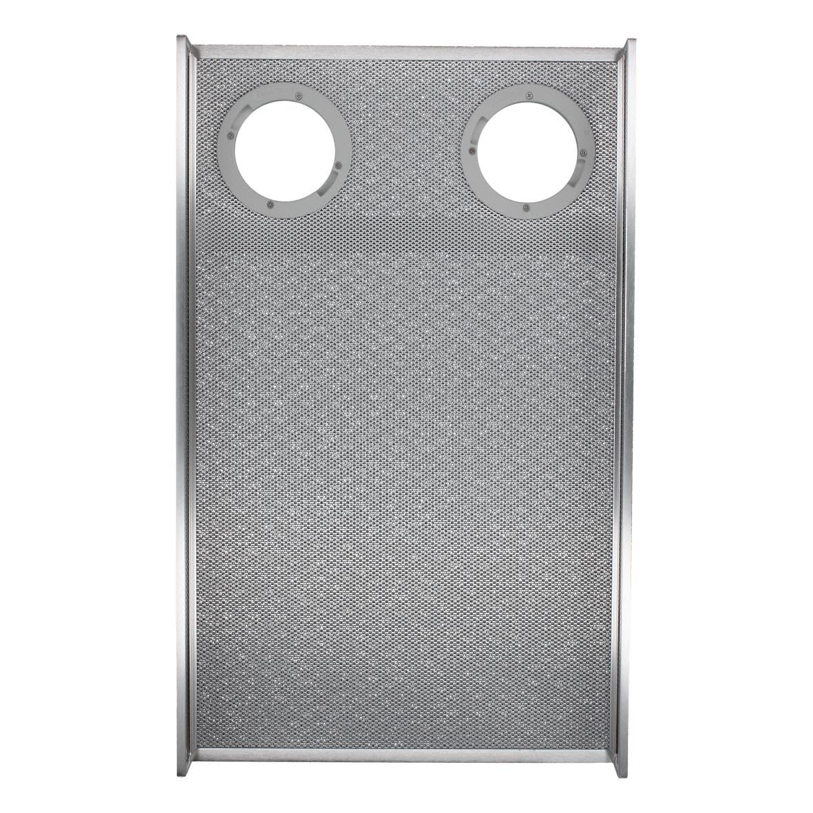 easyPART passend für BOSCH 00439411 Fettfilter 494x306mm Metallfilter für | Dunstabzugshaube, mit 2 Aussparungen Löchern für die Halogenlampen, Metallfettfilter, Ersatzteil