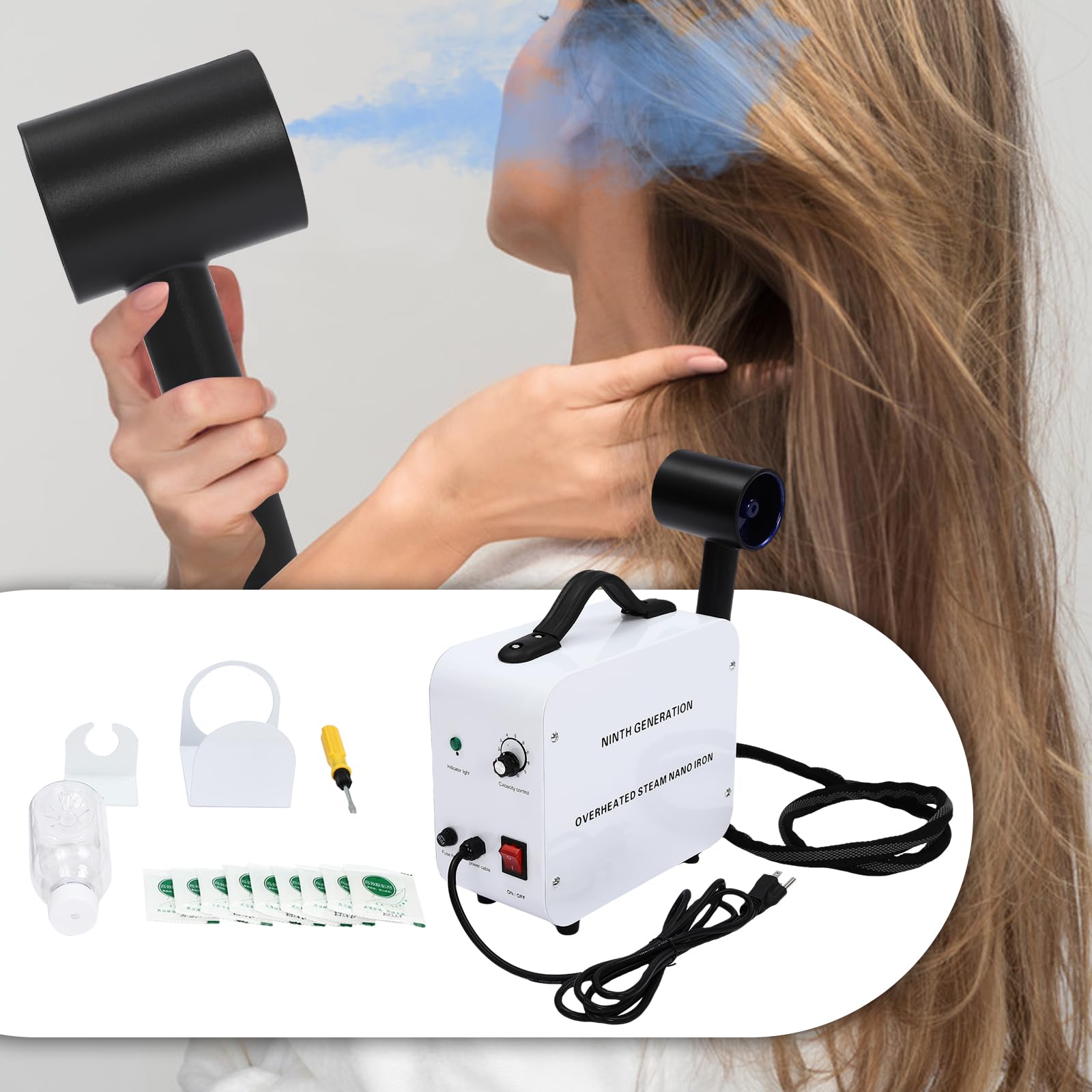Amazon.com: Nano Hair Steamer Spray Machine, 1300W Multifunctional