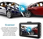 Dash Cam pour la voiture, 1080P Ultra Angle large HD Lentille, HD Caméra de surveillance de voiture de vision nocturne, HD Enregistreur vidéo, Enregistrateur vidéo caché pour voiture, Livré avec