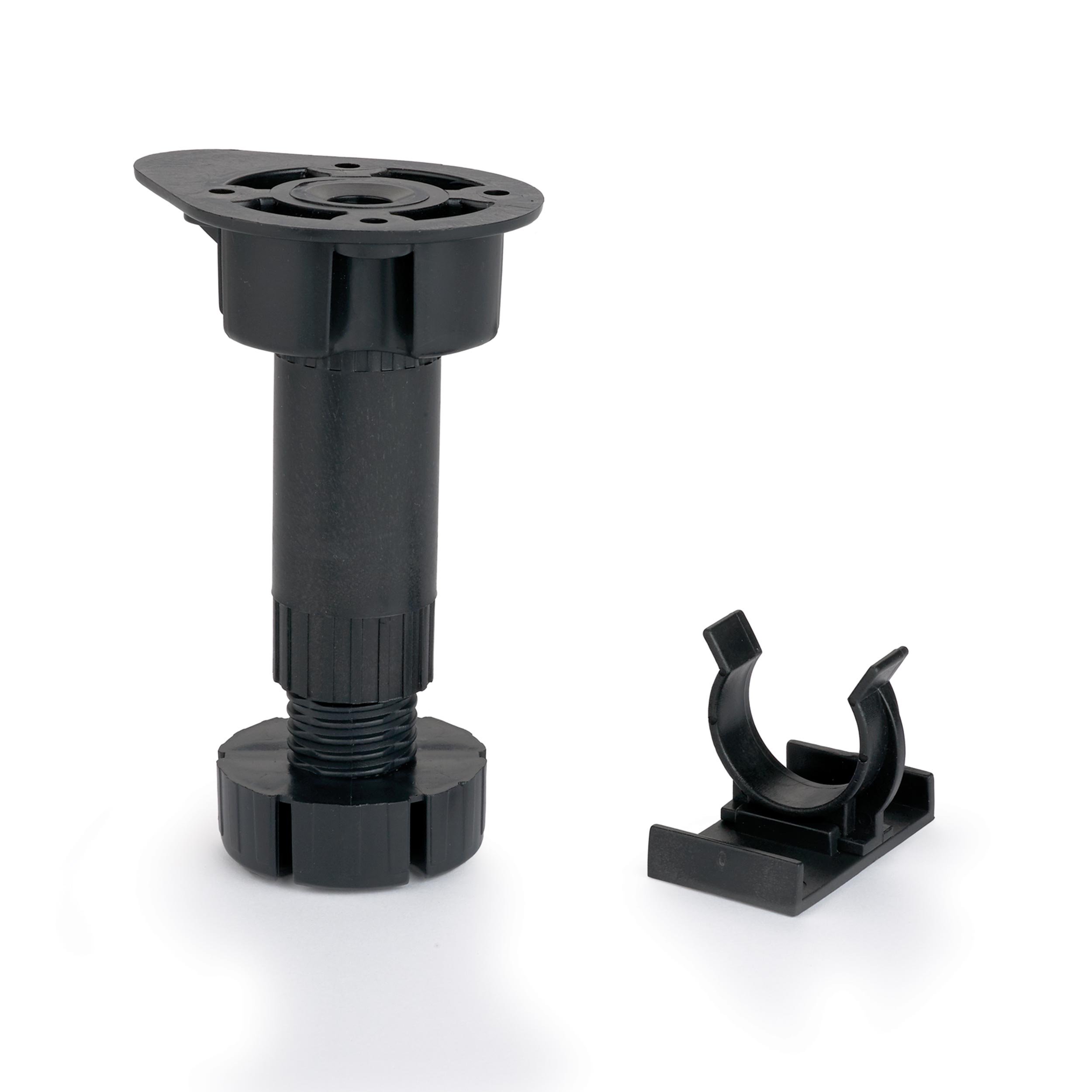 Selby Cabinet Leveling Leg with Clip Bracket, 4-Piece