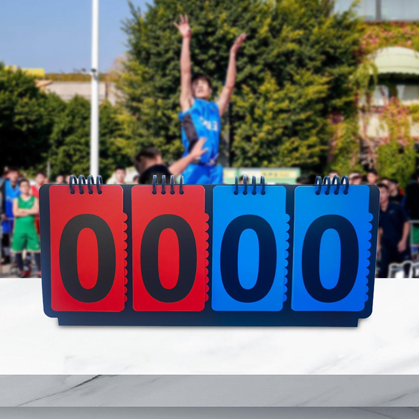 Milageto Sports Scoreboard Zahlentafel Zur Punkteanzeige Flip Score Zähler Spielstandanzeige für Sportwettkämpfe Strapazierfähiges Material für Kinder