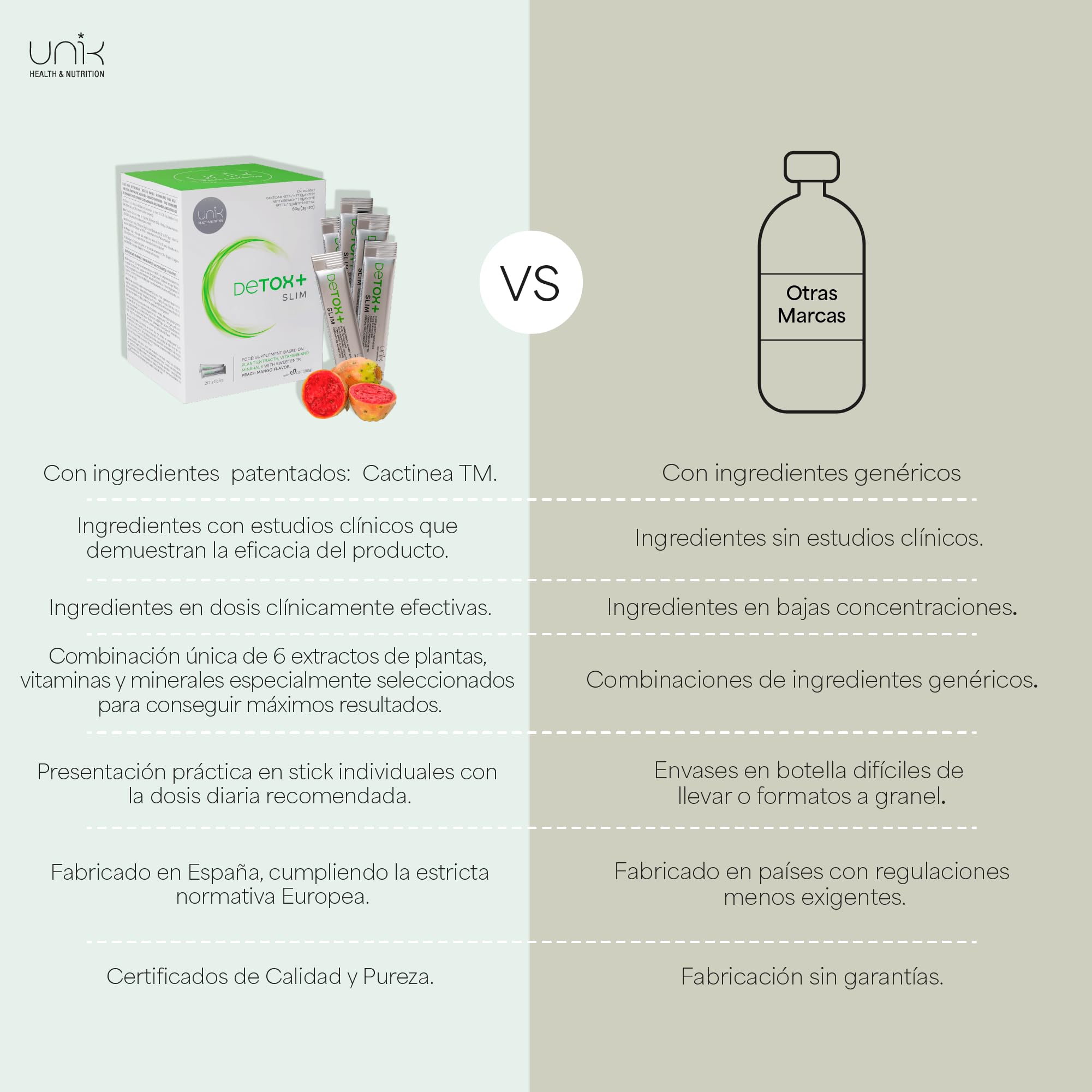Cardo Mariano con Cactinéa + Alcachofa + Té Verde + Jengibre y Semilla de Uva | 20 Sticks Detox para Eliminar Líquidos y Toxinas | Fórmula Natural Depurativa y Antioxidante | Sabor Mango-Melocotón