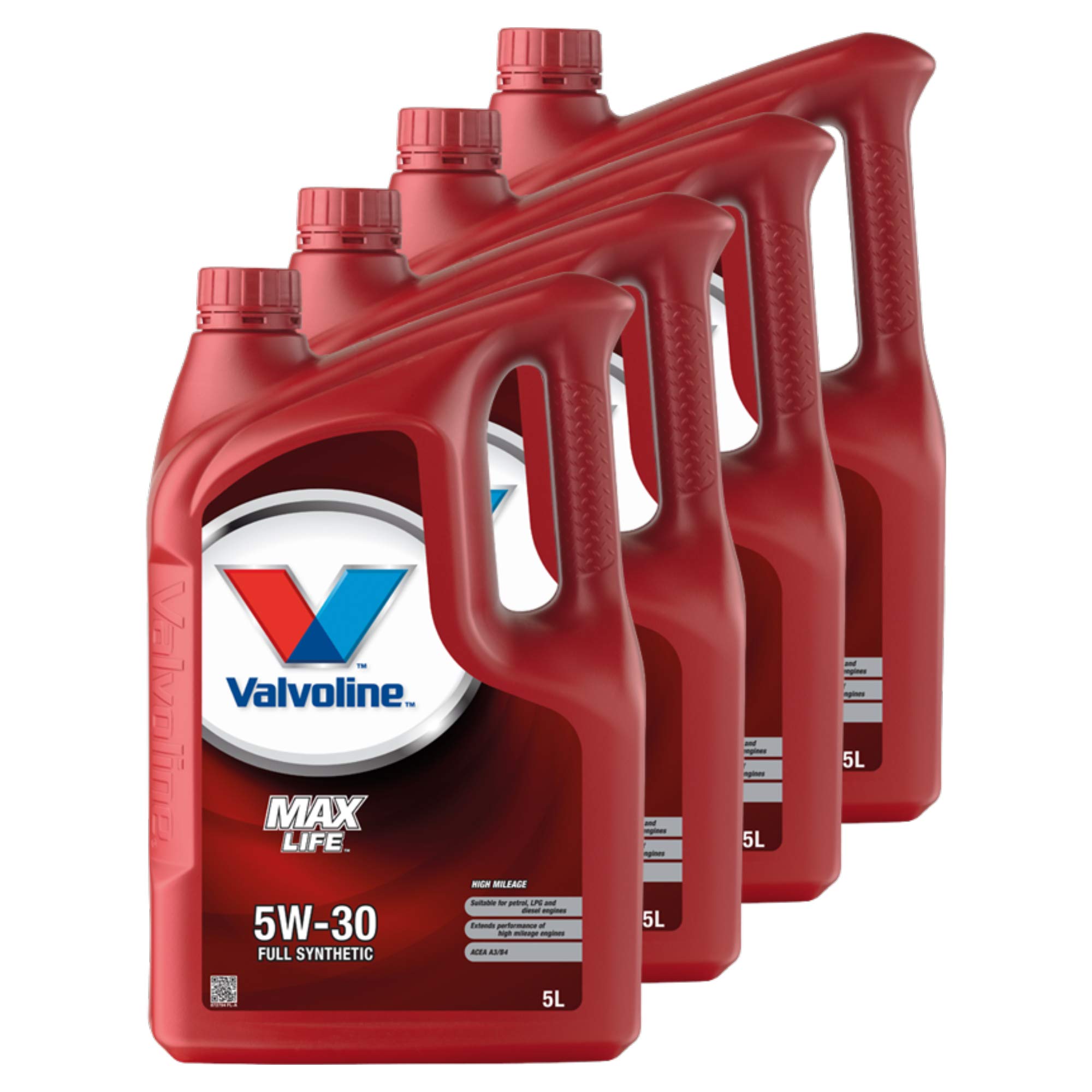 Valvoline MaxLife 5W-30 - Aceite para motor (4 unidades, 5 L)