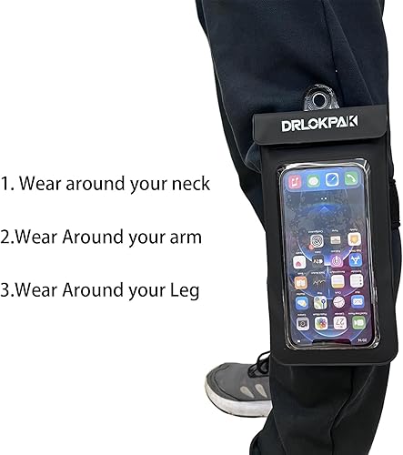 Miniatura 9 de DRLOKPAK Funda impermeable para teléfono, brazalete para surf, bolsa seca flotante impermeable para iPhone 15 14 13 12 Pro Max XS Plus Se Galaxy S23