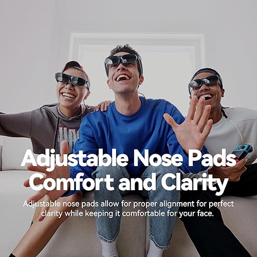 Miniatura 7 de Rokid Max AR Glasses, Smart Glasses with 360'' Micro-OLED Virtual Theater, 50 FOV, 600nits Brightness, HDCP Support & Cloud Gaming and Compatibility