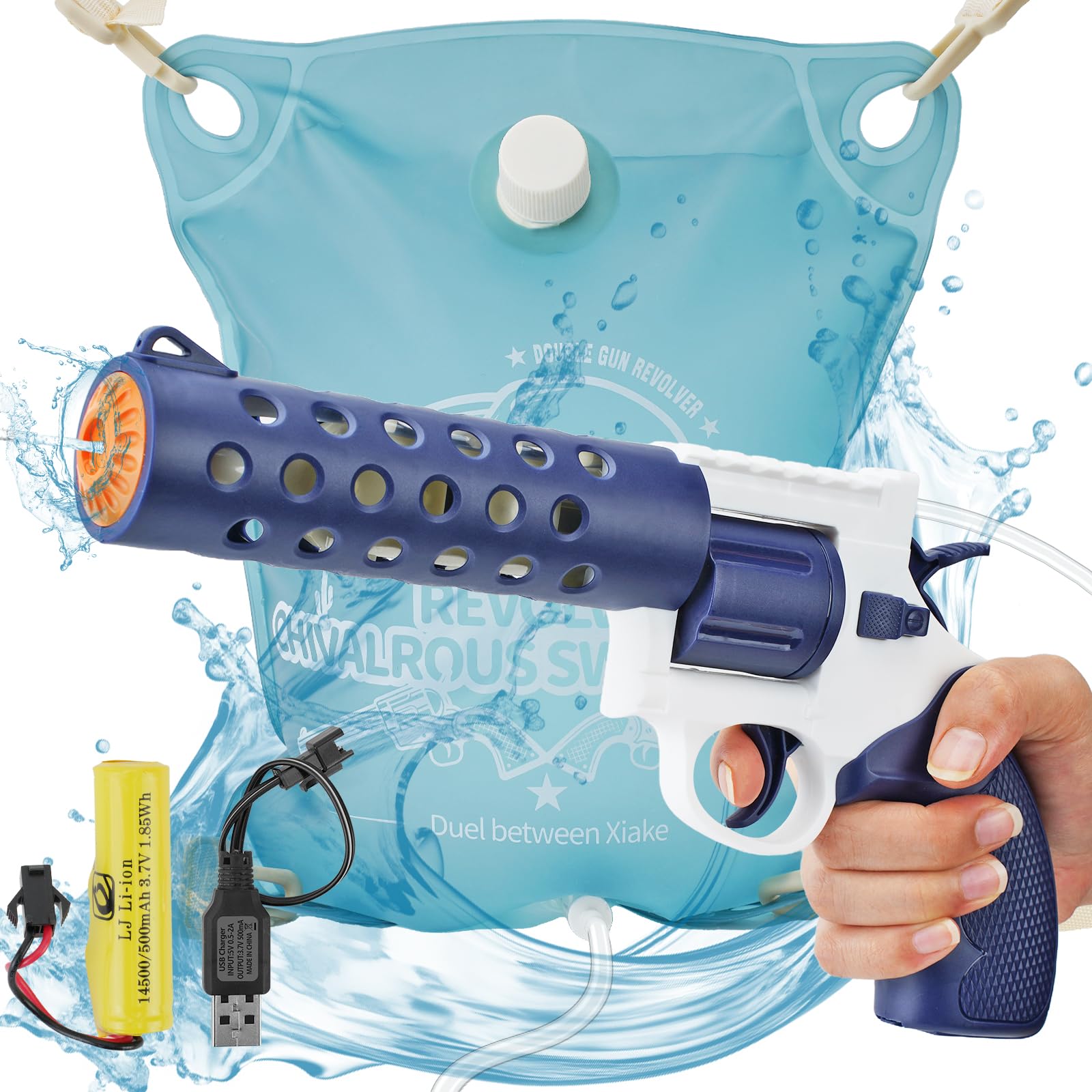 Pistola De Agua Para Niños, Aistola De Agua Eléctrica Para Adultos, Pistola De Agua de Chorro De Gran Capacidad Con Pistola De Agua De Juguete Para Niños De Largo Alcance, Juguetes Para Jugar En Aa Pi