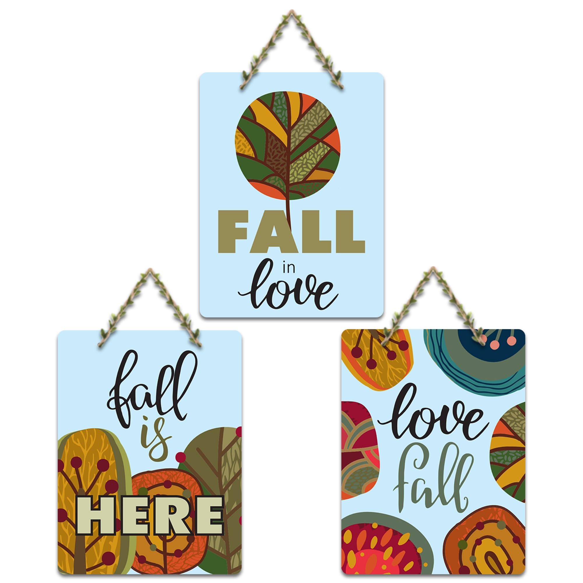 Artvibes Flower Wall Hangings - Set of 3 -21