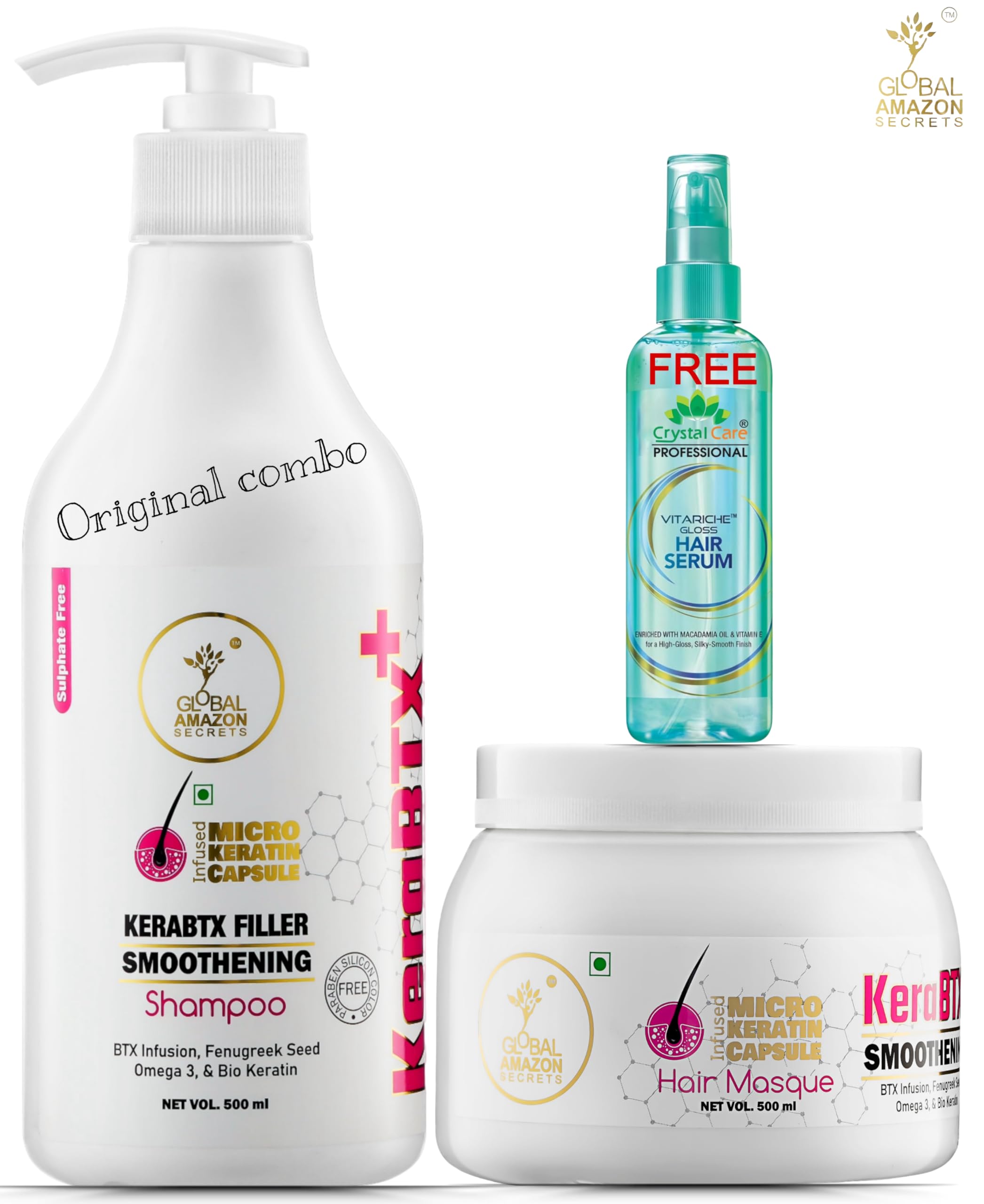 Buy Global Amazon Secrets KeraBTX Shampoo & Hair Masque (mask