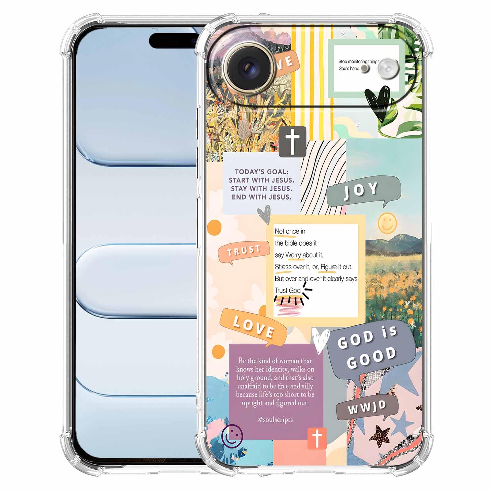 Coque iPhone Citation chrétienne anti-rayures pour protéger votre écran avec foi - 6
