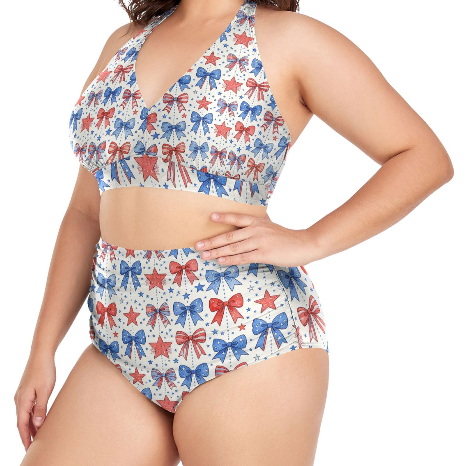 FRODOTGV Trajes de baño femeninos de talla grande L-4XL