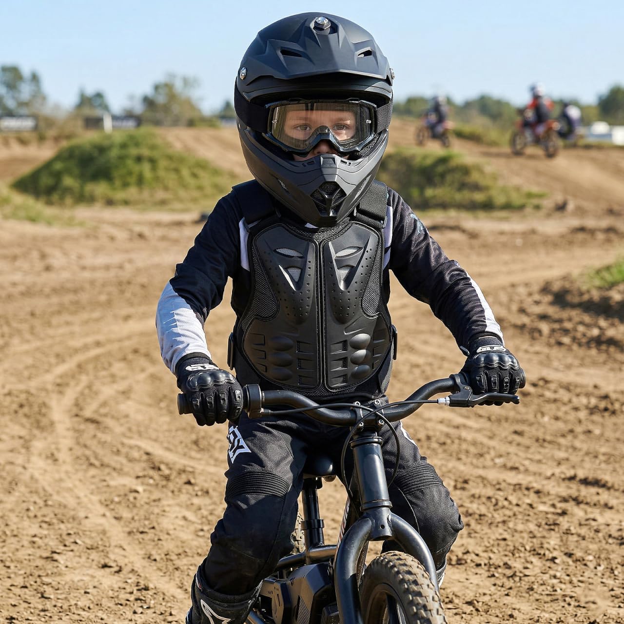 Yardwe Kinder-schutzweste mit Verstellbaren Elastischen Taillengurten, Antikollisions-fahranzug für Kinder, Schutzausrüstung für Radfahrer Und Motorradfahrer, Körperpflege