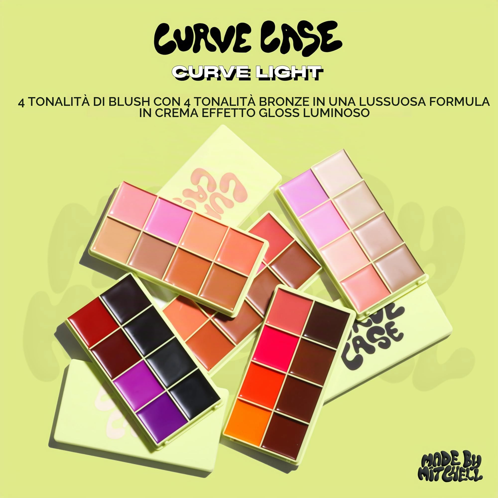Made by Mitchell Curve Case - Palette di fard in crema (leggera)