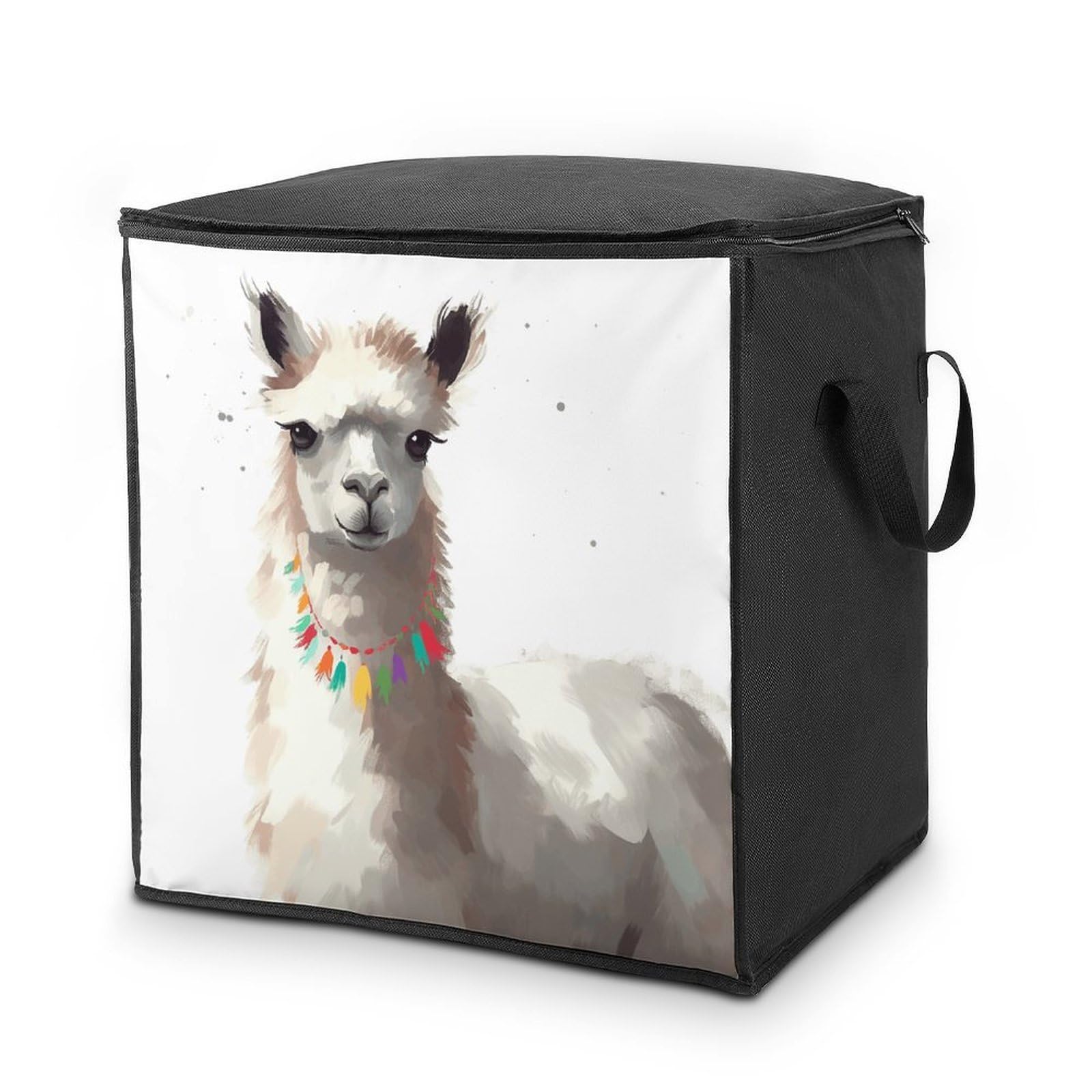Fekiloot Style Llama Storage Bags With Reinforced Handles,Moving Bag With Zipper,Closet Organizers,Compression Packing Cubes