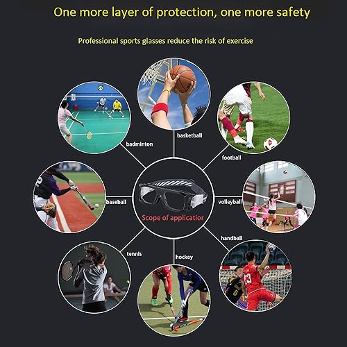 Miniatura 7 de Gafas deportivas para hombre, gafas protectoras antivaho para baloncesto