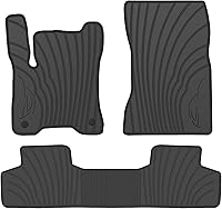 Vista 5 de Alfombrillas de Piso de Automóvil Ajuste Personalizado para Mercedes Benz GLK 350 2010-2015 Goma Negra Protección Todo Clima Forros de Piso