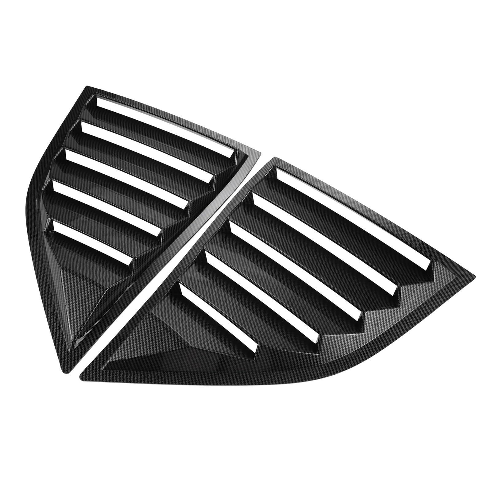 Pasuje do Dodge Challenger 2015-2022, naklejka na tylną żaluzję, osłonę bocznej szyby, wlot powietrza, ABS, włókno węglowe, styl czarny(Carbon)