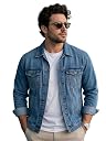 Urbano Plus Men's Light Blue Regular Fit Washed Full Sleeve Denim Jacket (plusjaktp-denim-lblue-3xl) gallery image