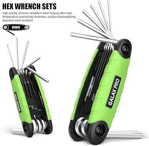 Miniatura 7 de GALAX PRO 17pc Folding Allen Wrench Set - Key Tool 2 Pack Portable Hex for Basic Home Repair and General Applications