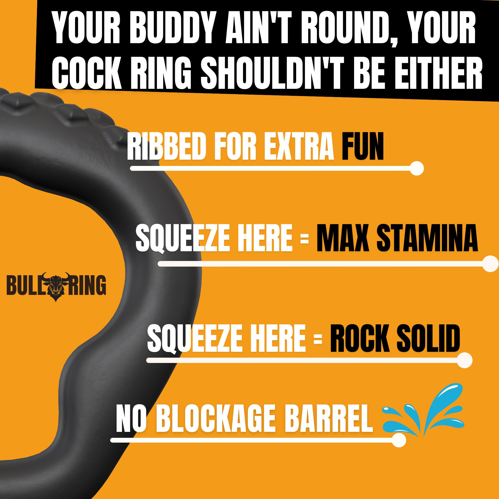 vibrating bull ring STAY HARD 10 FUNCTION BULL RING VIBRATING CLEAR - Romantic Depot