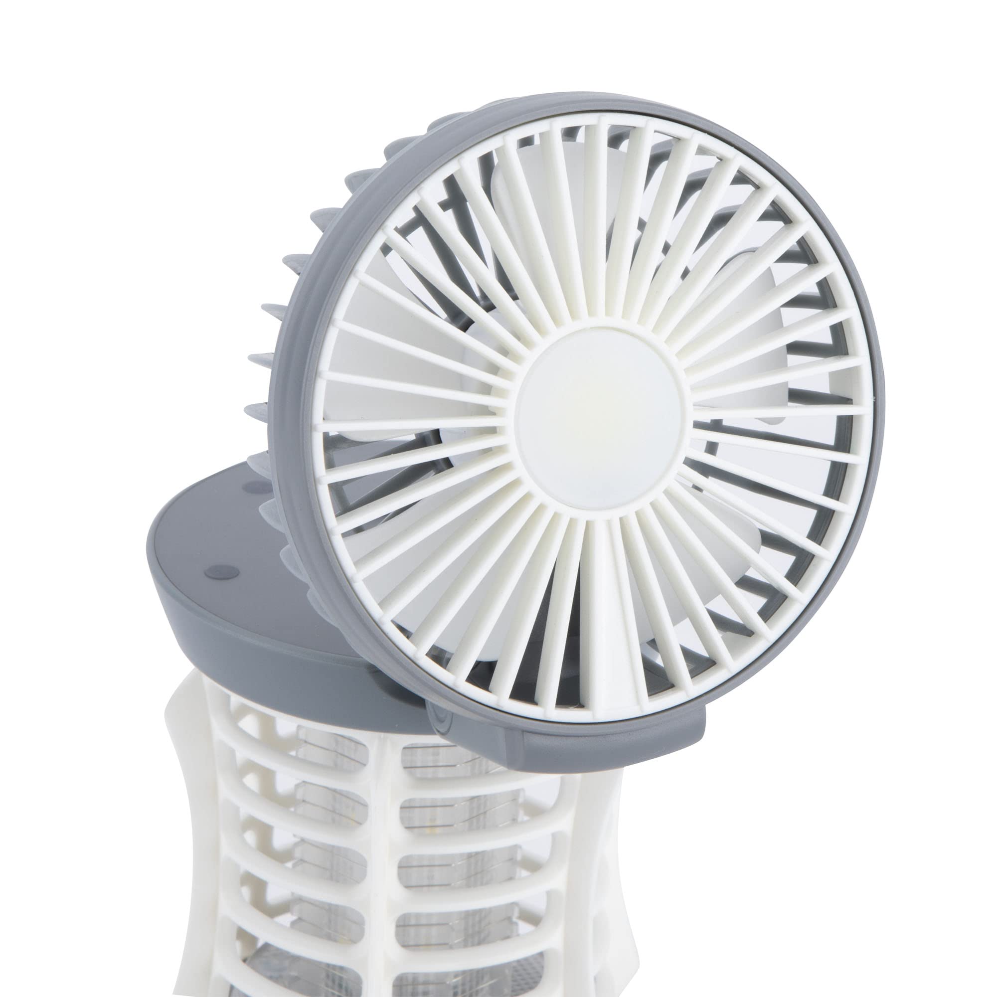 JATA HOGAR MOST3532 Mückenschutz – Mit UV-LED, Ventilator, Taschenlampe & Notlicht, Wiederaufladbar, Für Innen & Außen Bis 60 M²